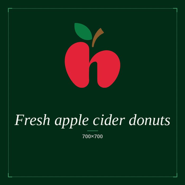 Cider donuts