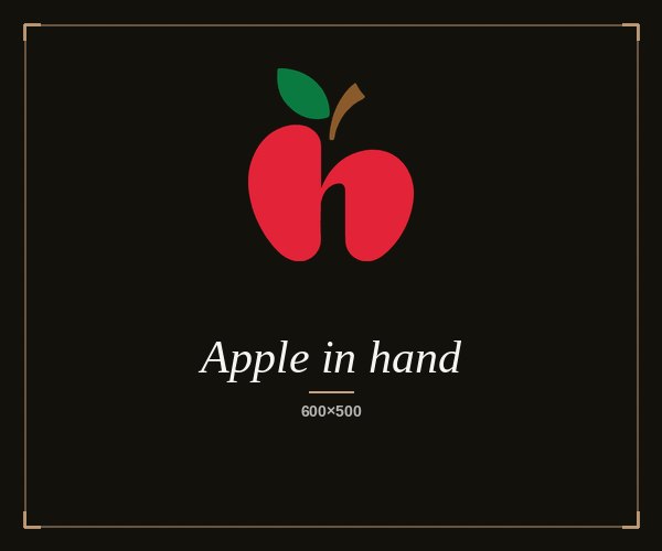 Apple in hand