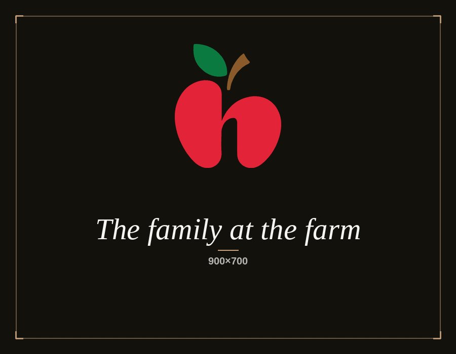 The family at the farm